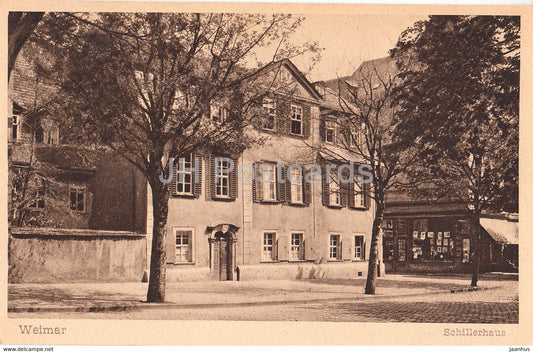 Weimar - Schillerhaus - 14 - old postcard - Germany - unused - JH Postcards