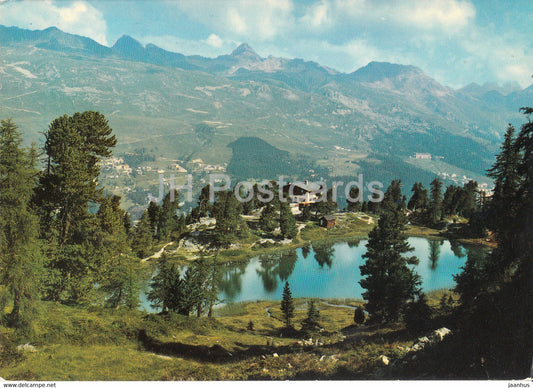 St Moritz - Hahnensee - 137 - 1978 - Switzerland - used - JH Postcards