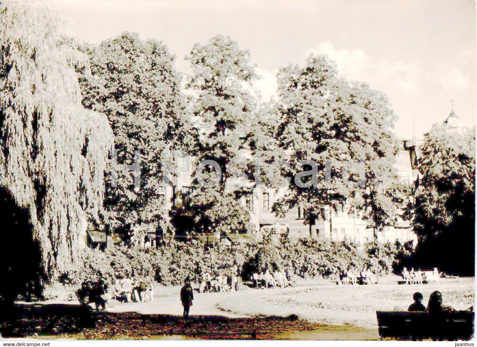 Slupsk - skwer miejski - town square - Poland - unused - JH Postcards