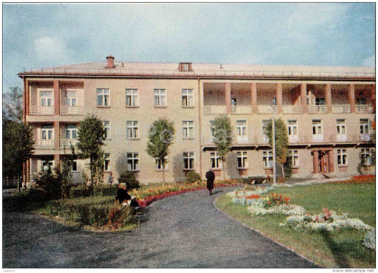 sanatorium Latvia in Kemeri - 1963 - Latvia USSR - unused - JH Postcards