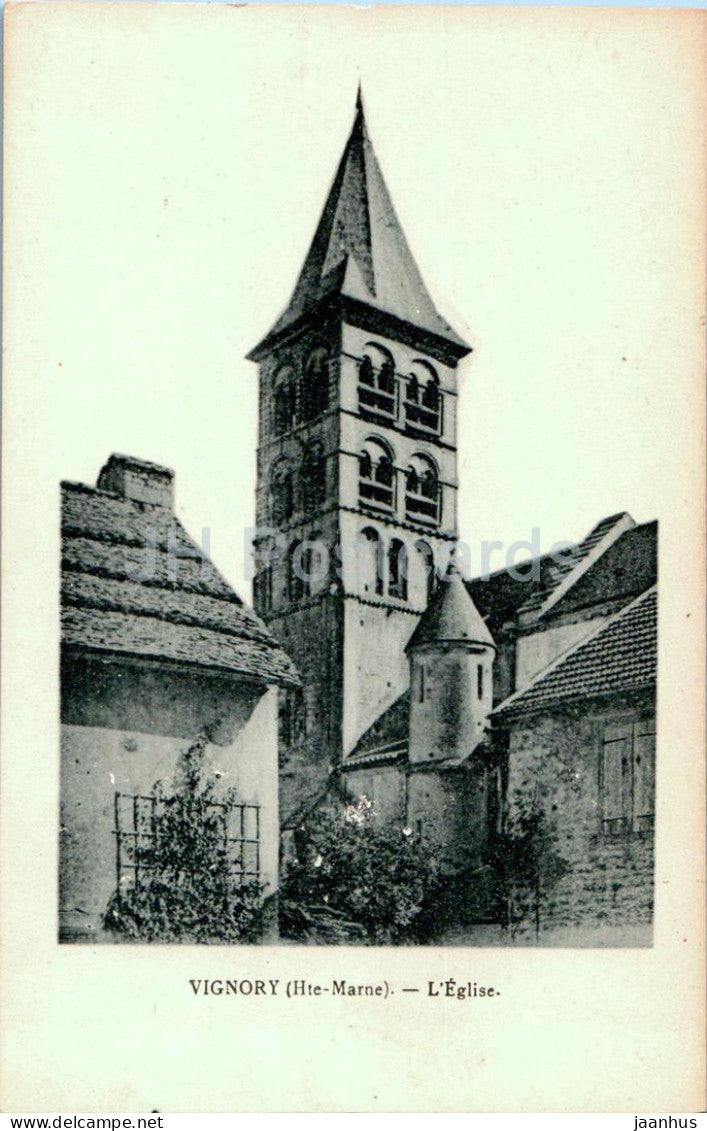 Vignory - L'Eglise - church - old postcard - France - unused - JH Postcards