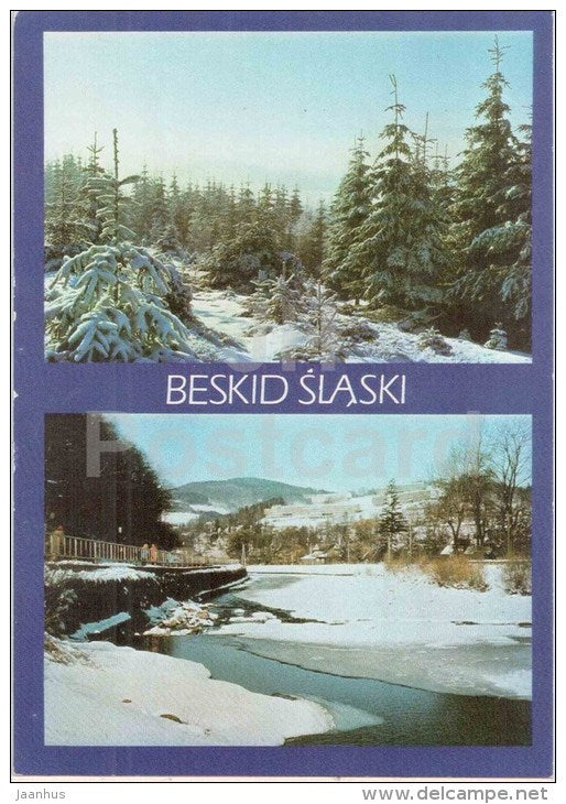 Beskid Slaski - ski resort - Wisla - skiing - Poland - used - JH Postcards