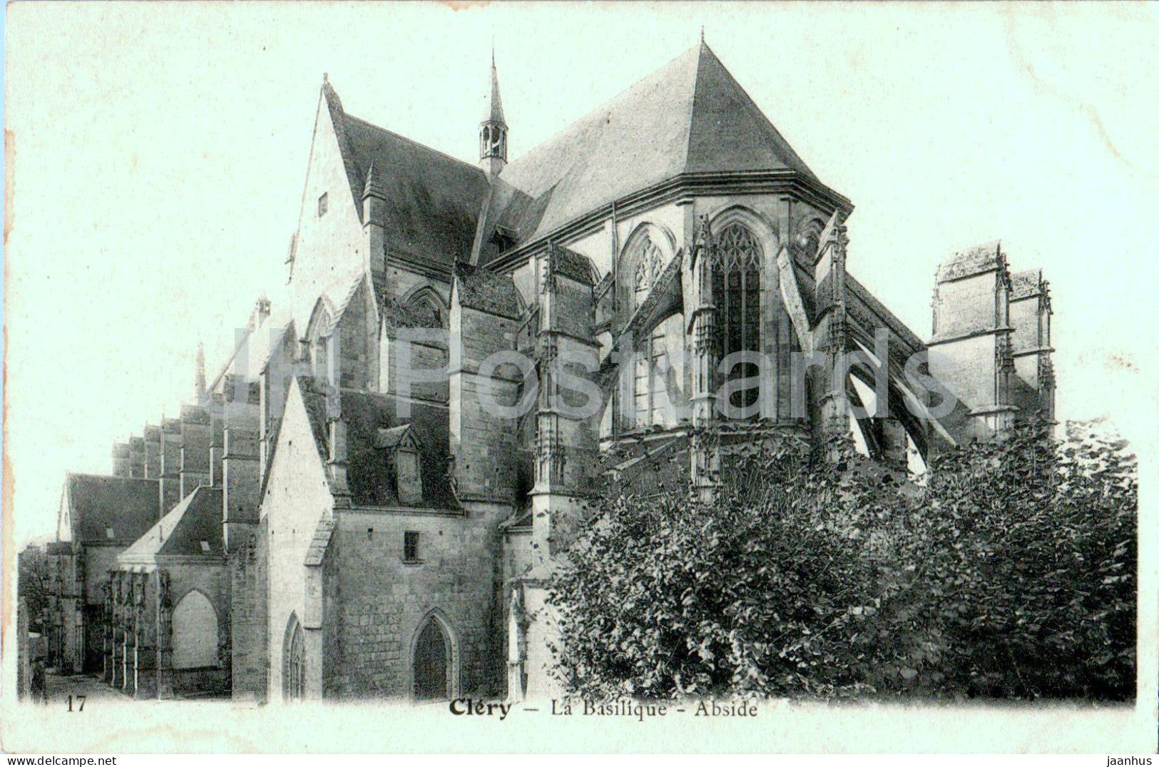 Clery - La Basilique - Abside - cathedral - 17 - old postcard - France - unused - JH Postcards