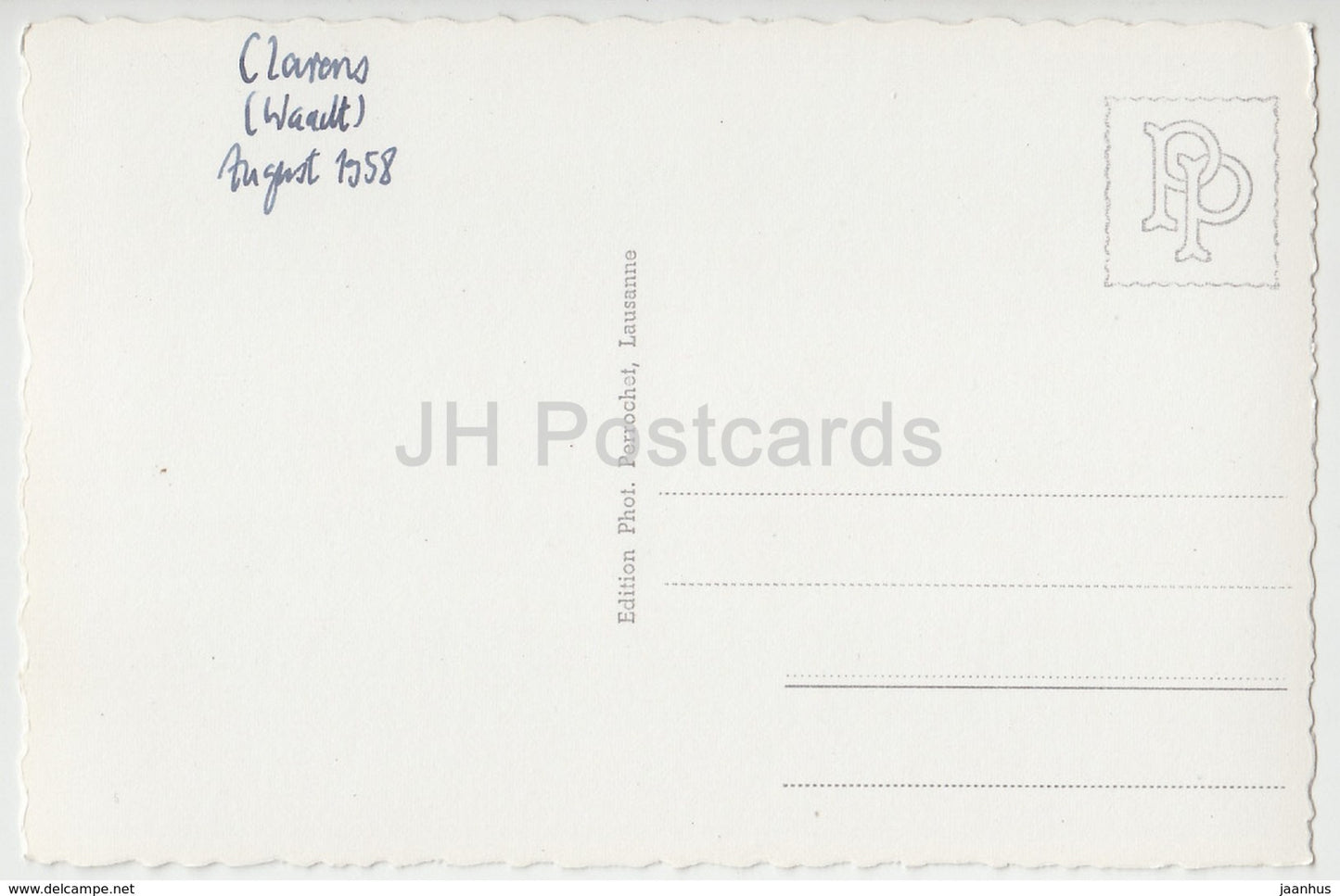 Clarens - chateau du Chatelard et Grammont - castle - 82 - Switzerland - 1958 - used