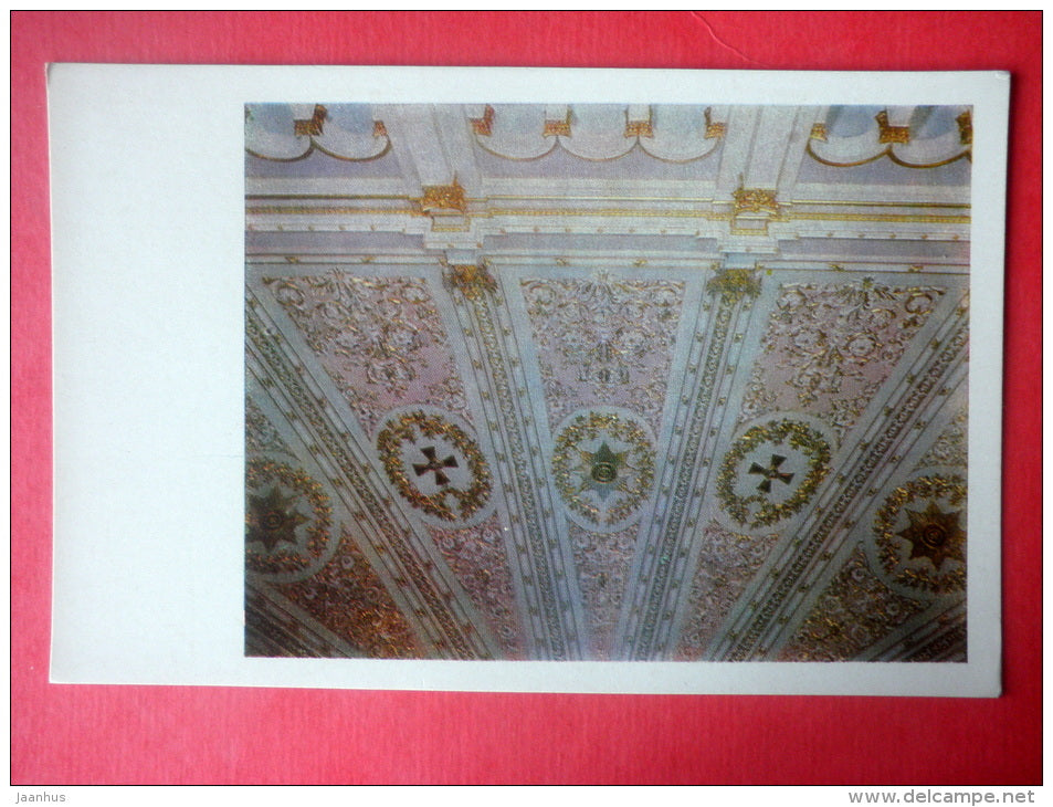 Vladimirsky Hall . A Fragment of the ceiling - Grand Kremlin Palace - Moscow - 1967 - Russia USSR - unused - JH Postcards