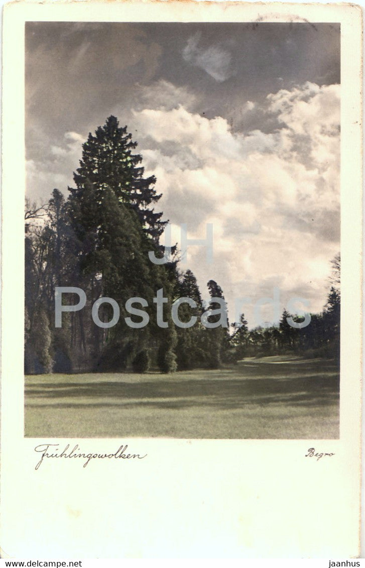 Fruhlingwolken - Begro - 3579 - old postcard - 1936 - Germany - used - JH Postcards