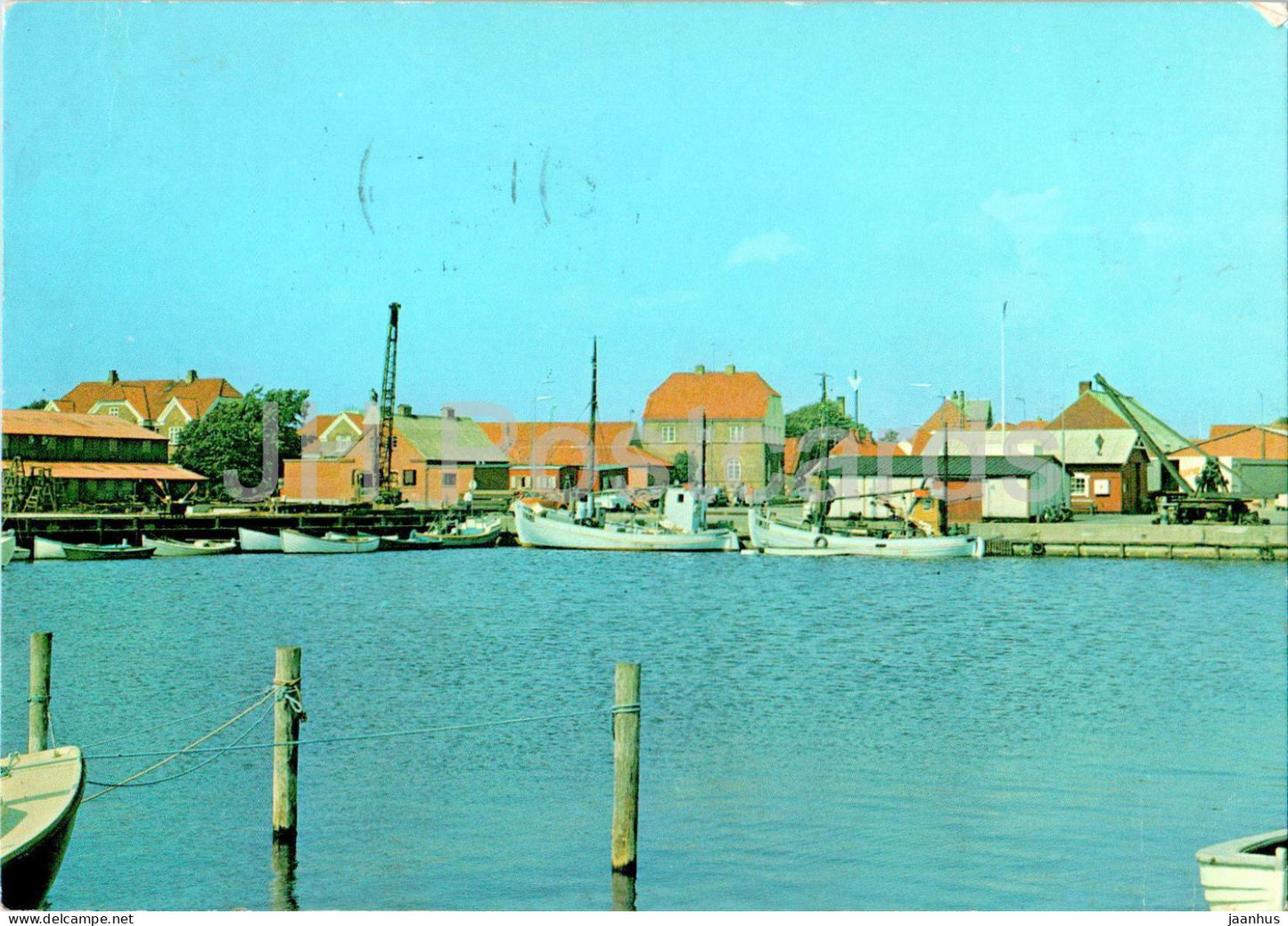 Ringkobing havn - harbour - boat - 35246 - Denmark - used - JH Postcards