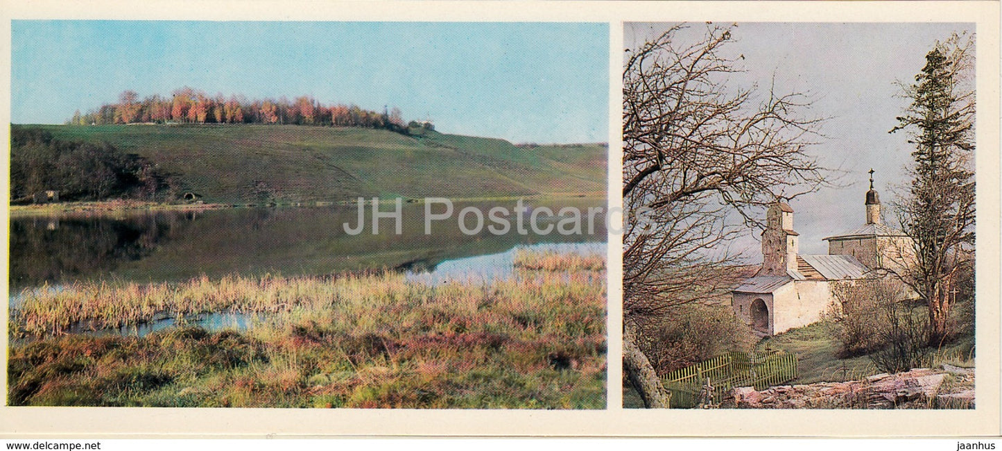 Pskov - Truvorovo Hillfort - Nikolskaya church on Truvorovo hillfort - 1980 - Russia USSR - unused - JH Postcards