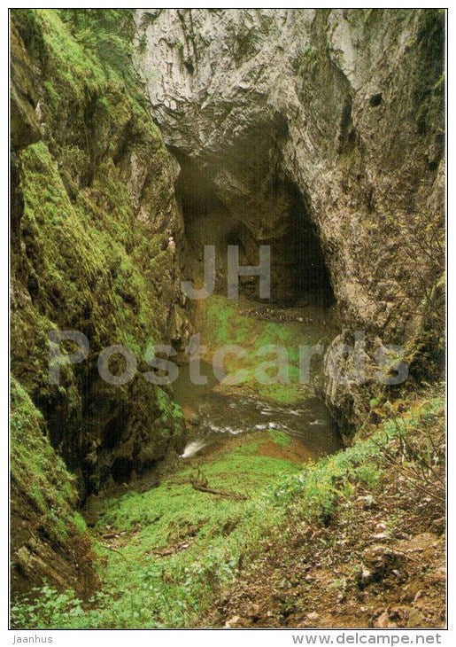 Moravsky Kras - View into the Macocha abyss - Czechoslovakia - Czech - unused - JH Postcards