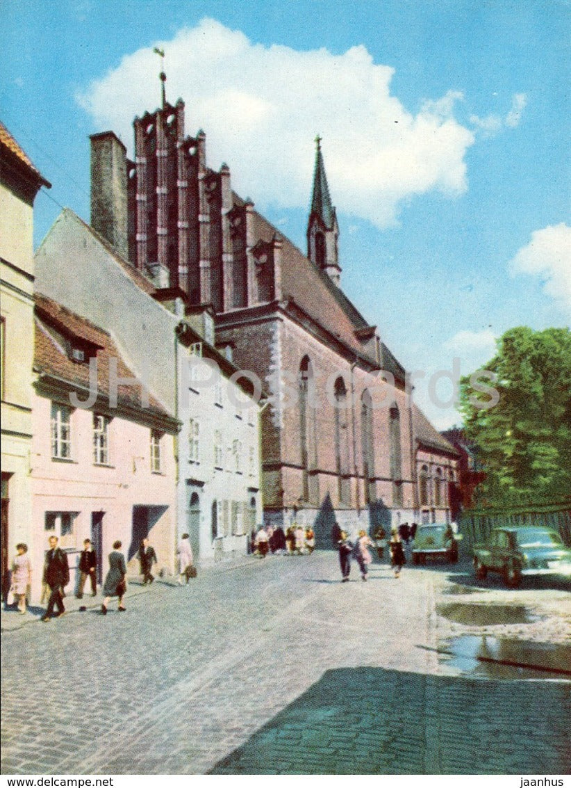 Old Riga - St. John' s Church in Skarnu Street - 1963 - Latvia USSR - unused - JH Postcards