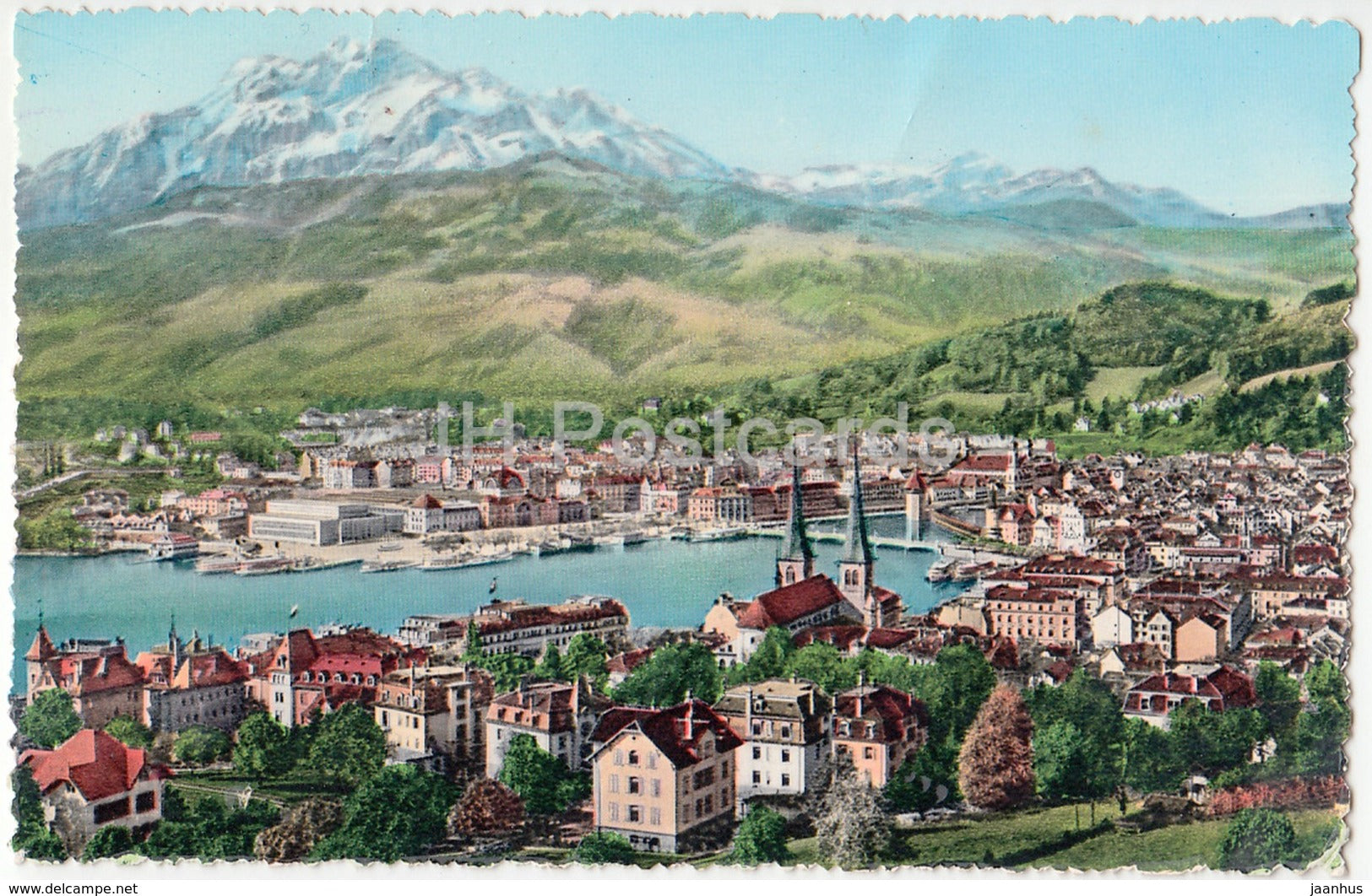 Luzern und Pilatus 2132 m - 28 - Switzerland - 1953 - used - JH Postcards