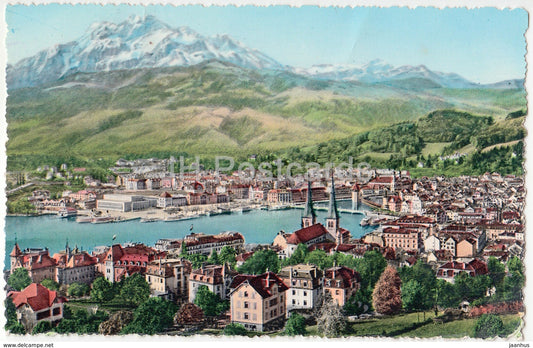 Luzern und Pilatus 2132 m - 28 - Switzerland - 1953 - used - JH Postcards