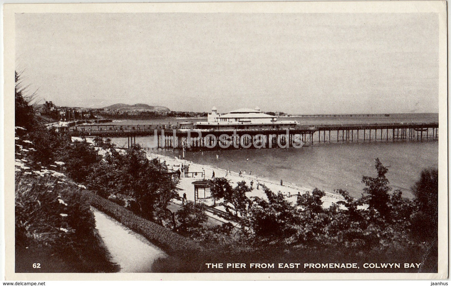 Colwyn Bay - The Pier from East Promenade - 62 - United Kingdom - Wales - unused - JH Postcards