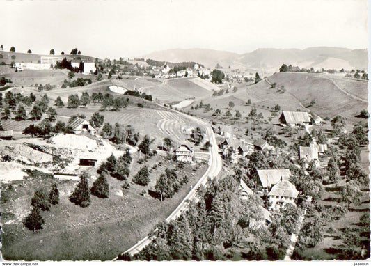 Mit dem Flugzeug uber Menzingen - 1966 - Switzerland - unused - JH Postcards