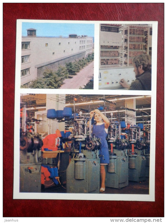 Komunaras Works - Counting Machines Works - large format postcard - Vilnius - 1974 - Lithuania USSR - unused - JH Postcards