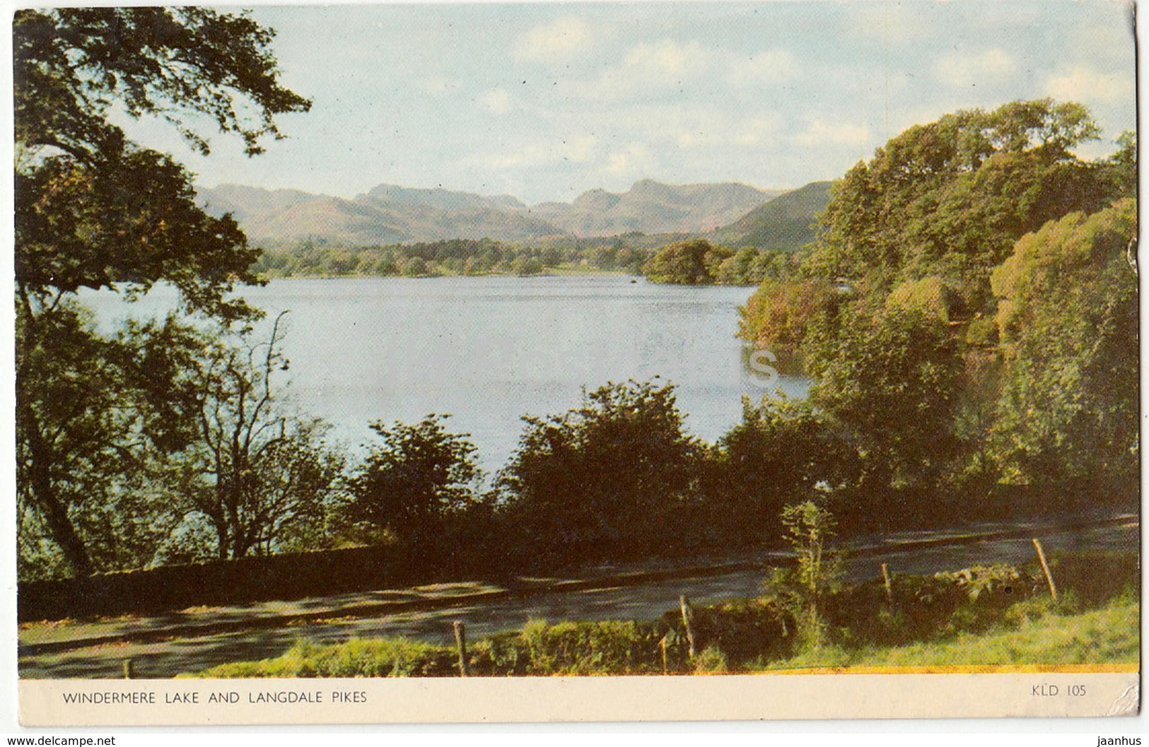 Windermere Lake and Langdale Pikes - KLD 105 - 1959 - United Kingdom - England - used - JH Postcards