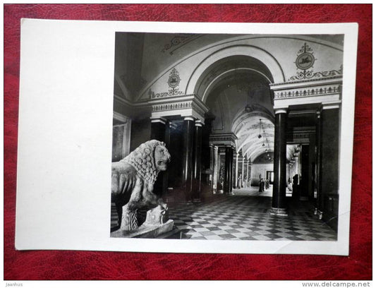 Leningrad - St. Petersburg - Hermitage museum - Hall of Antique Art - 1952 - Russia - USSR - unused - JH Postcards