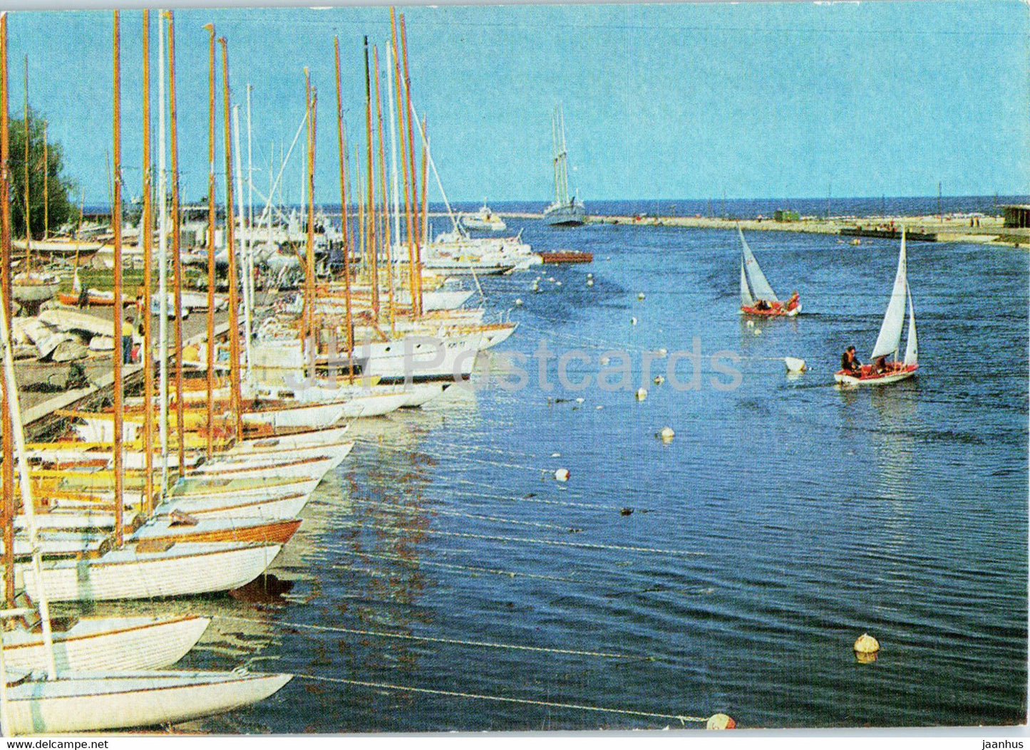 Tallinn - Pirita river - sailing boat - postal stationery - 1977 - Estonia USSR - unused - JH Postcards