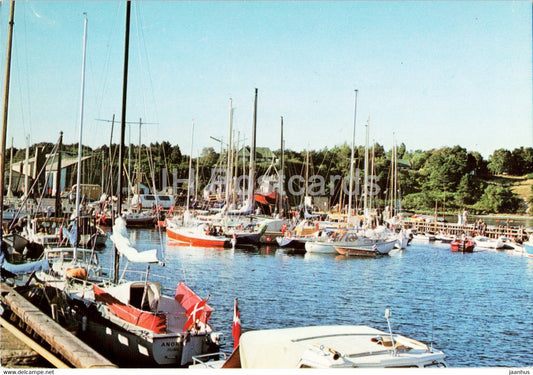 Lynaes Havn - Port - boat - Denmark - unused - JH Postcards