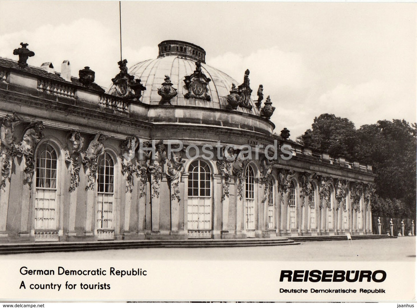 Potsdam - Sanssouci Palace - castle - REISEBÜRO - 1964 - DDR - Germany - unused - JH Postcards