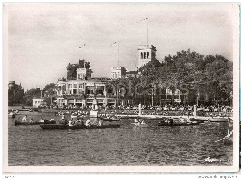 Hansestadt Hamburg - Uhlenhorster Fährhaus , restaurant Schwegler - 848 - Germany - ungelaufen - JH Postcards