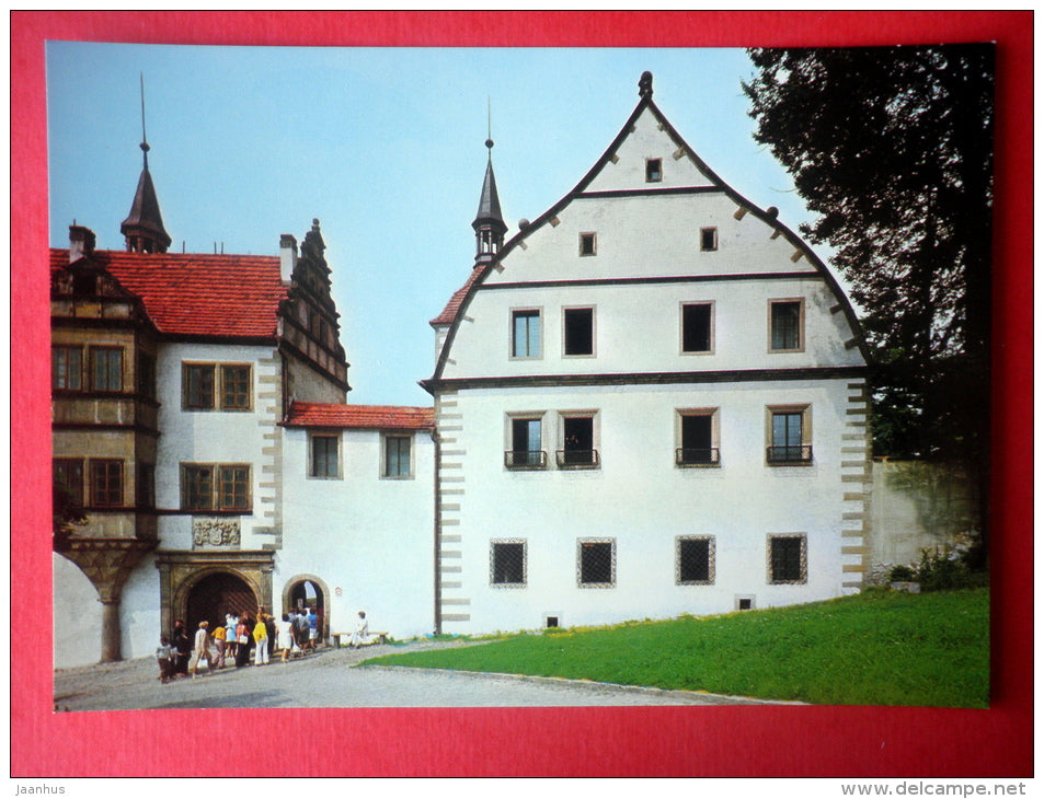 Chateau complex in Saxon Renaissance - Benesov nad Ploucnici - Czech Castles - Czech Republik , Czechoslovakia - unused - JH Postcards