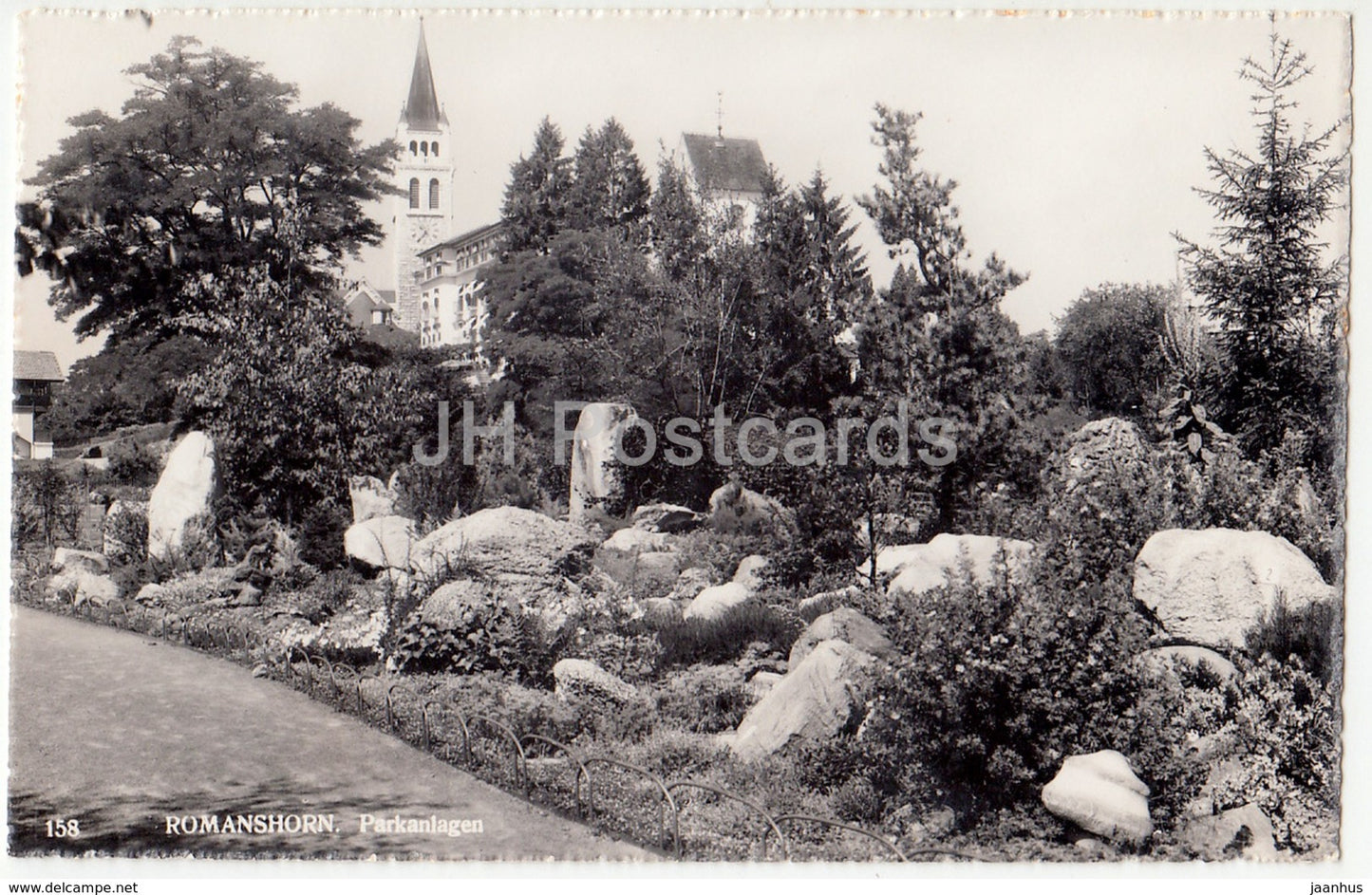 Romanshorn - Parkanlagen - 158 - Switzerland - 1957 - used - JH Postcards