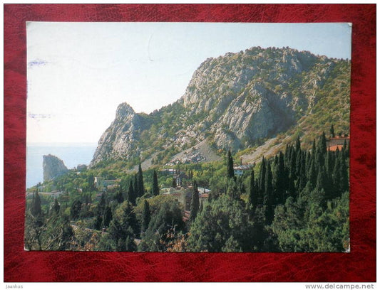 Crimea - Krym - Cat mountain - sent from Ukraine to Estonia - 1987 - Ukraine - USSR - used - JH Postcards