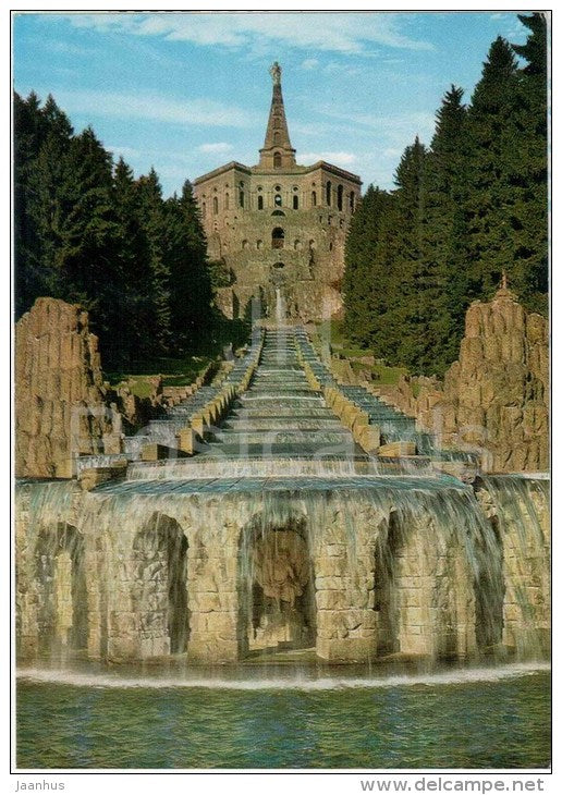 Kassel , Wilhelmshöhe - Herkules Kaskade - Germany - nicht gelaufen - JH Postcards