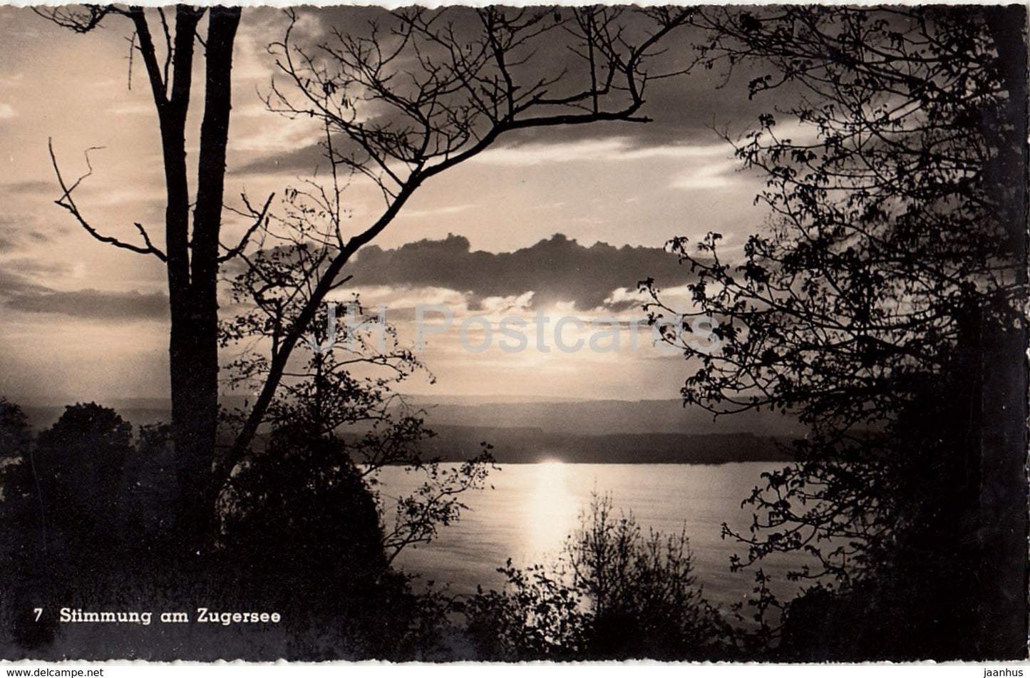 Stimmung am Zugersee - 7 - Switzerland - old postcard - unused - JH Postcards