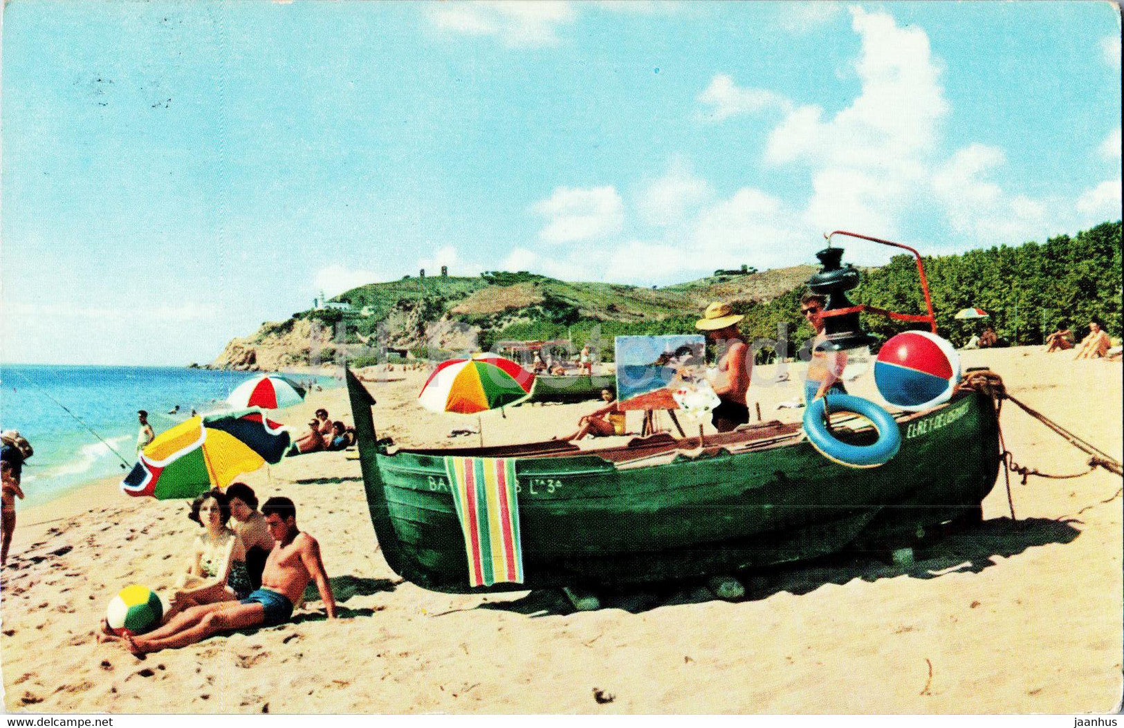 Costa Brava - Calella de la Costa - Vista parcial de la playa - 5 - Spain - used - JH Postcards