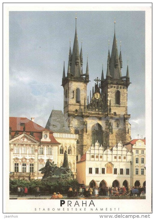 Praha - Prague - Old Town Square - church of Virgin Mary - Czech Republic - used - JH Postcards