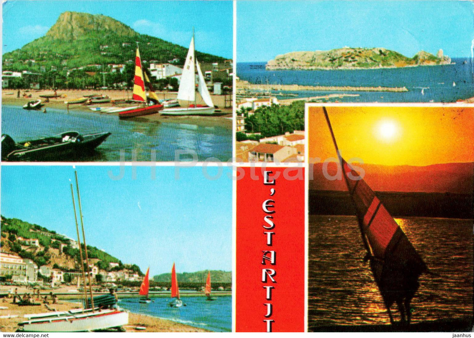 Costa Brava - L'Estartit - sailing boat - multiview - 5978 - Spain - used - JH Postcards