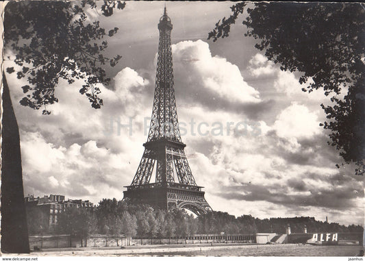 Paris - La Tour Eiffel - A l'assaut du Ciel - old postcard - 1958 - France - used - JH Postcards
