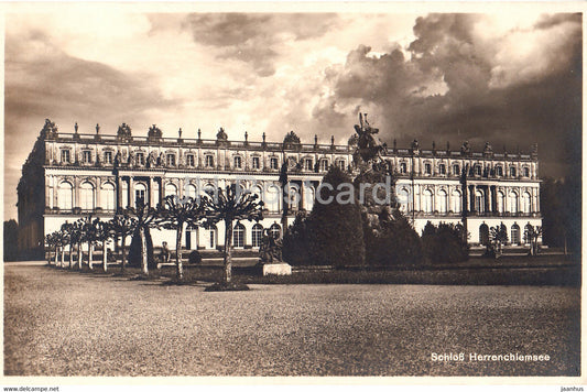 Schloss Herrenchiemsee - castle - 184 - old postcard - Germany - unused - JH Postcards