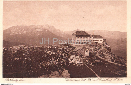 Berchtesgaden - Watzmannhaus 1930 m - Untersberg 1975 m - old postcard - Germany - unused - JH Postcards