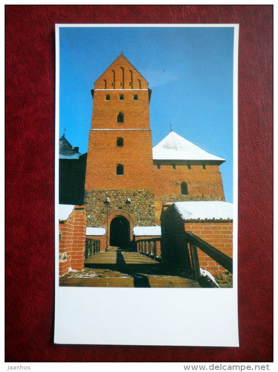 The majestic Main Tower of the Castle - Trakai - 1981 - Lithuania USSR - unused - JH Postcards