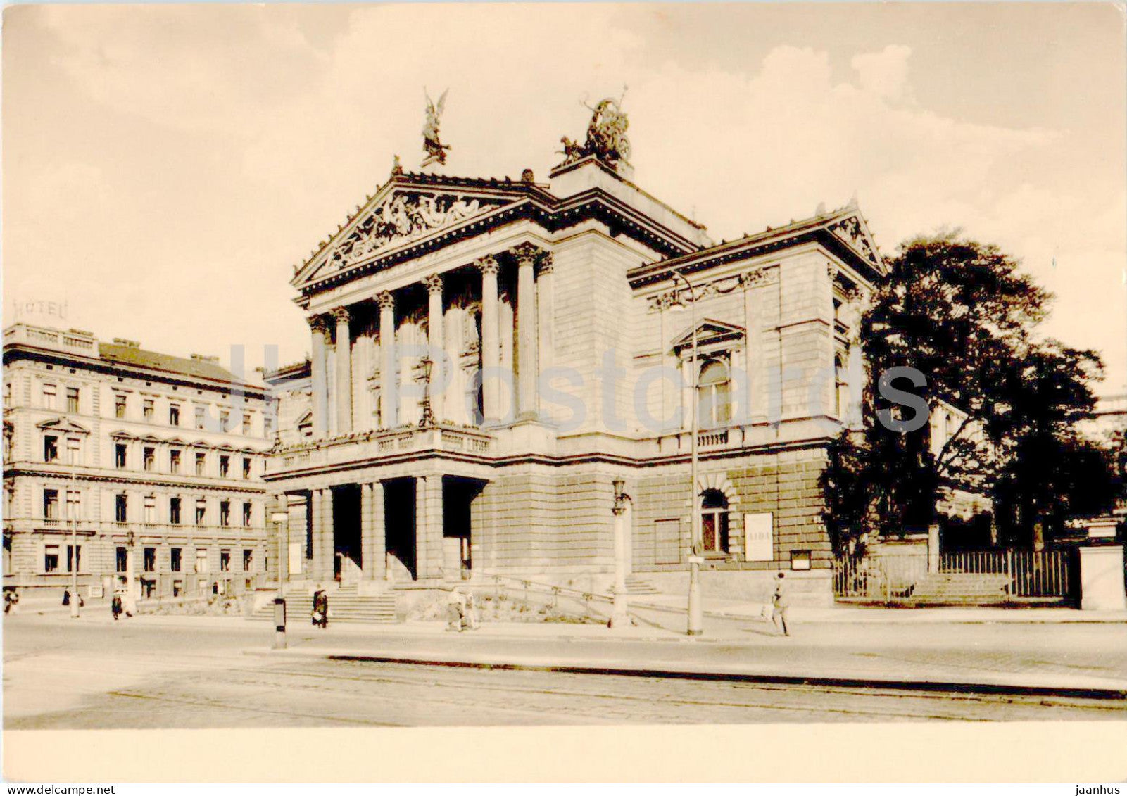 Praha - Prague - Smetanovo divadlo - theatre - old postcard - 1956 - Czech Republic - Czechoslovakia - used - JH Postcards