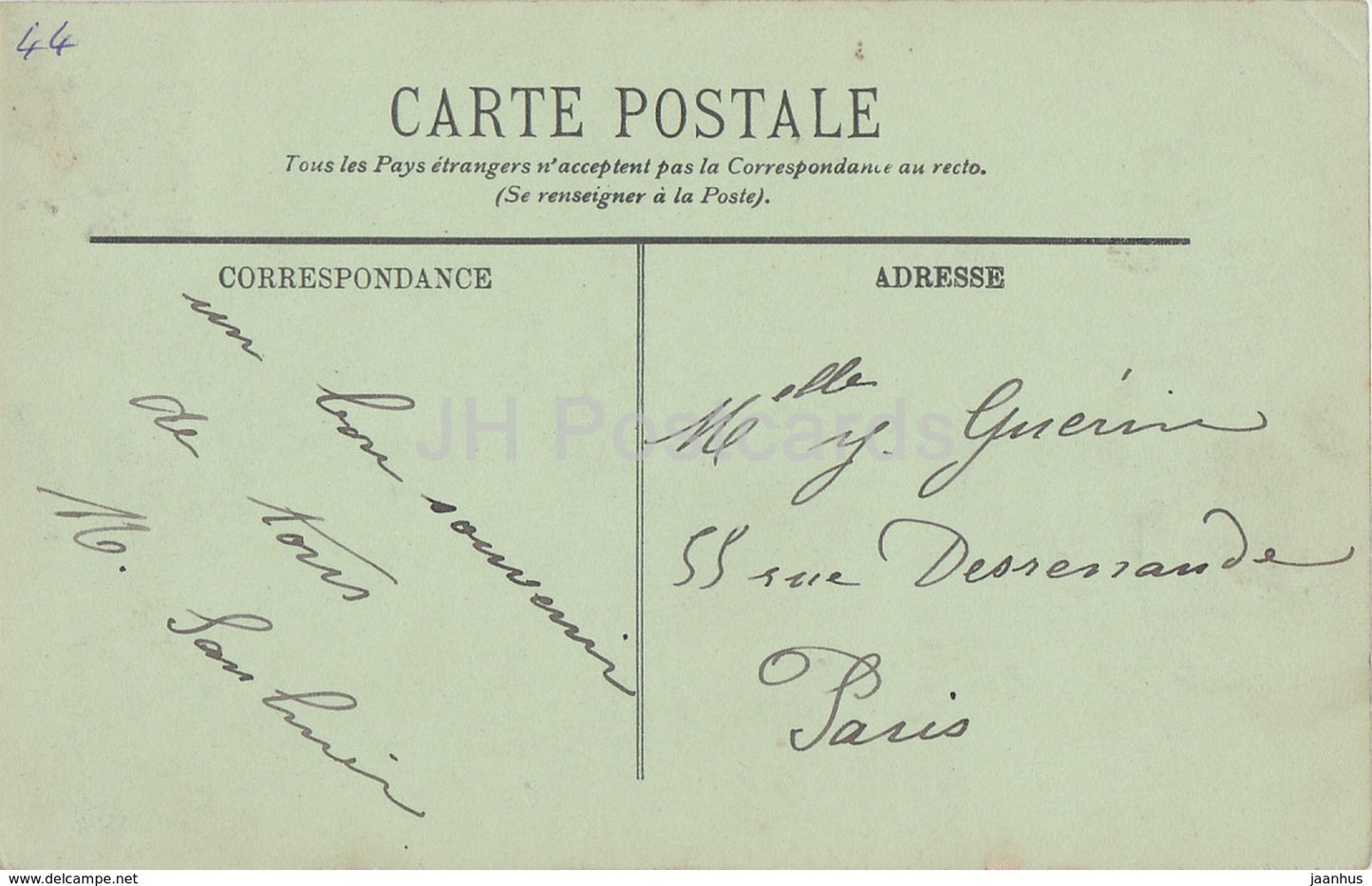 Pornic - Le Château - vu de la Terrasse - château - 17 - carte postale ancienne - France - occasion