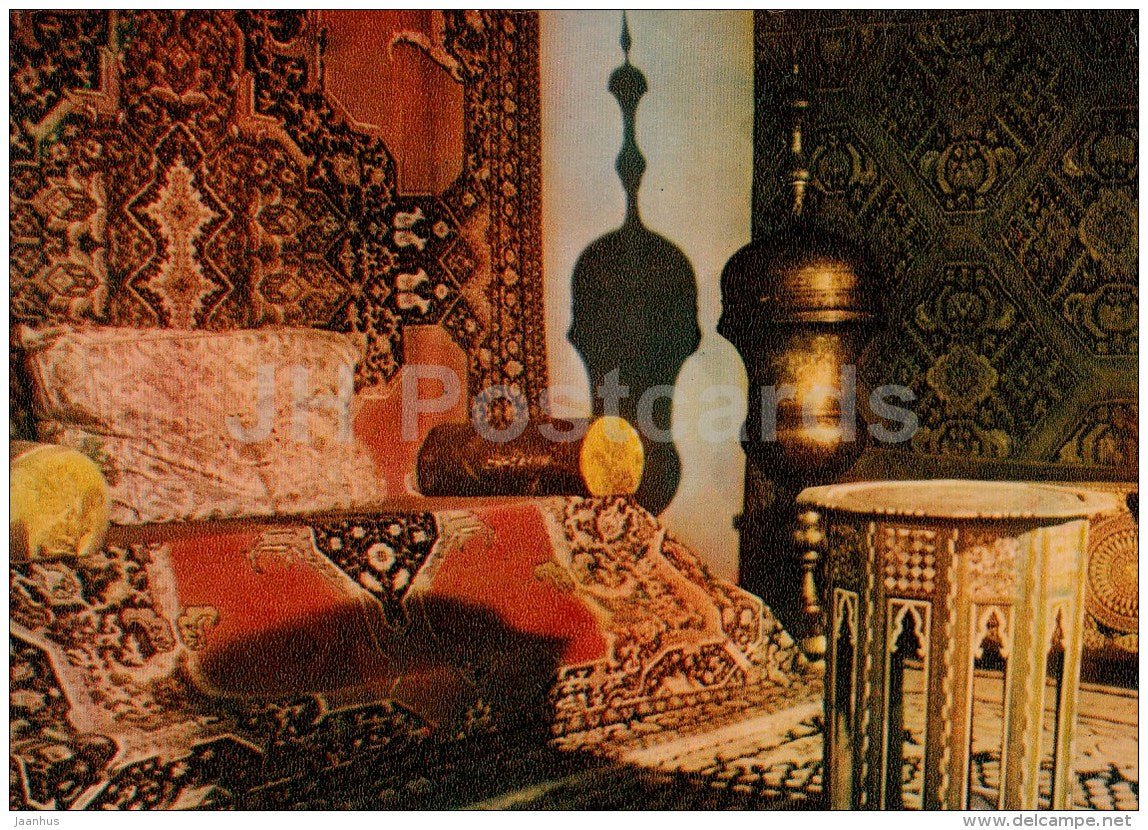 The interior of the hall of the embassy - Bakhchysarai Museum - Crimea - 1970 - Ukraine USSR - unused - JH Postcards