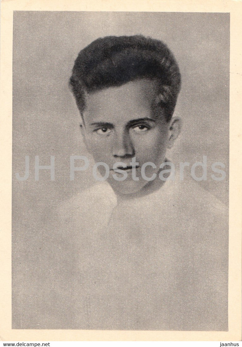 Soviet writer Nikolai Ostrovsky - Kharkiv , 1925 - 1960 - Russia USSR - unused - JH Postcards