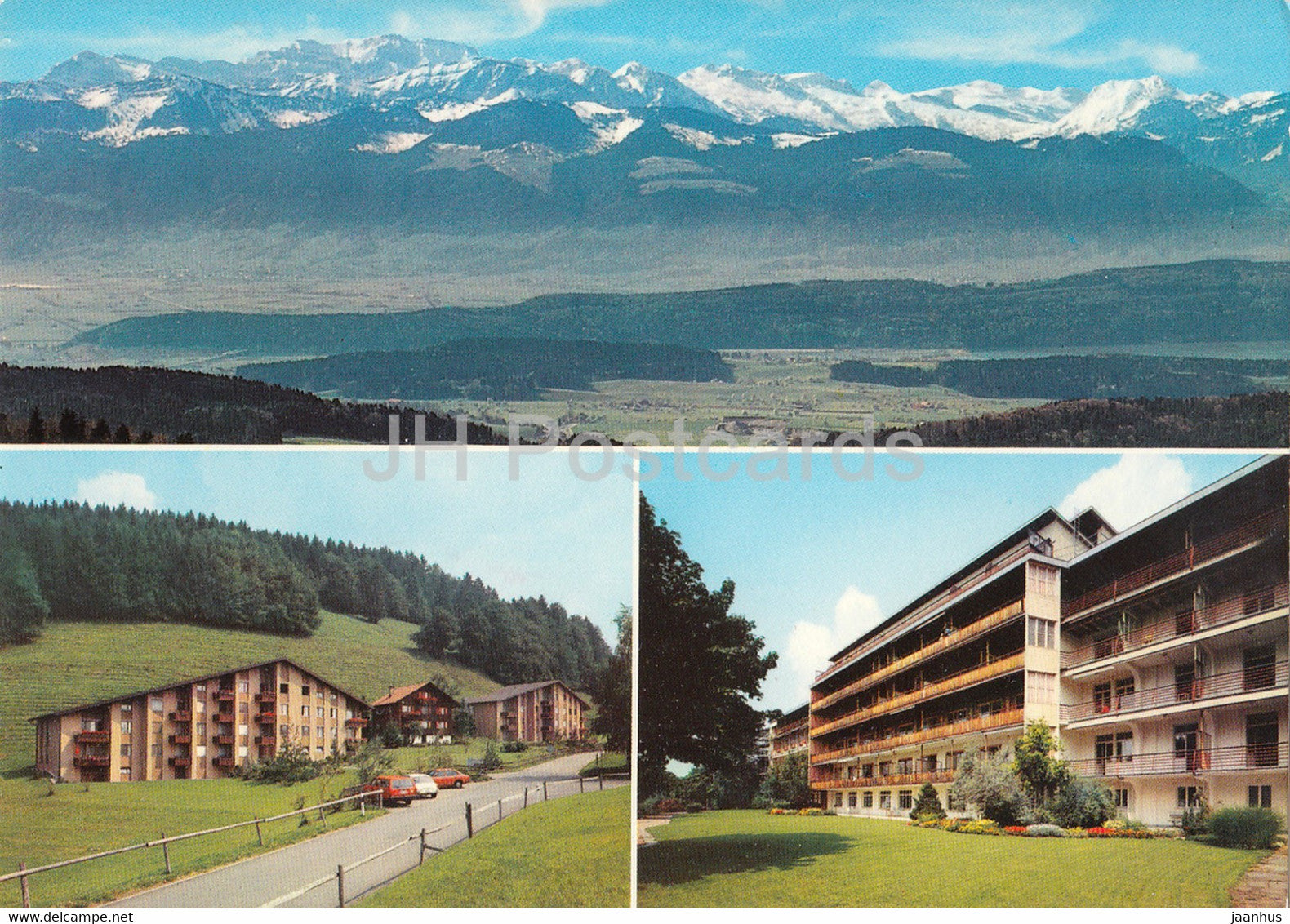 Zurcher Hohenklinik Wald - Klinik - Glarnisch Todi Fluebirg - 1983 - Switzerland - used - JH Postcards