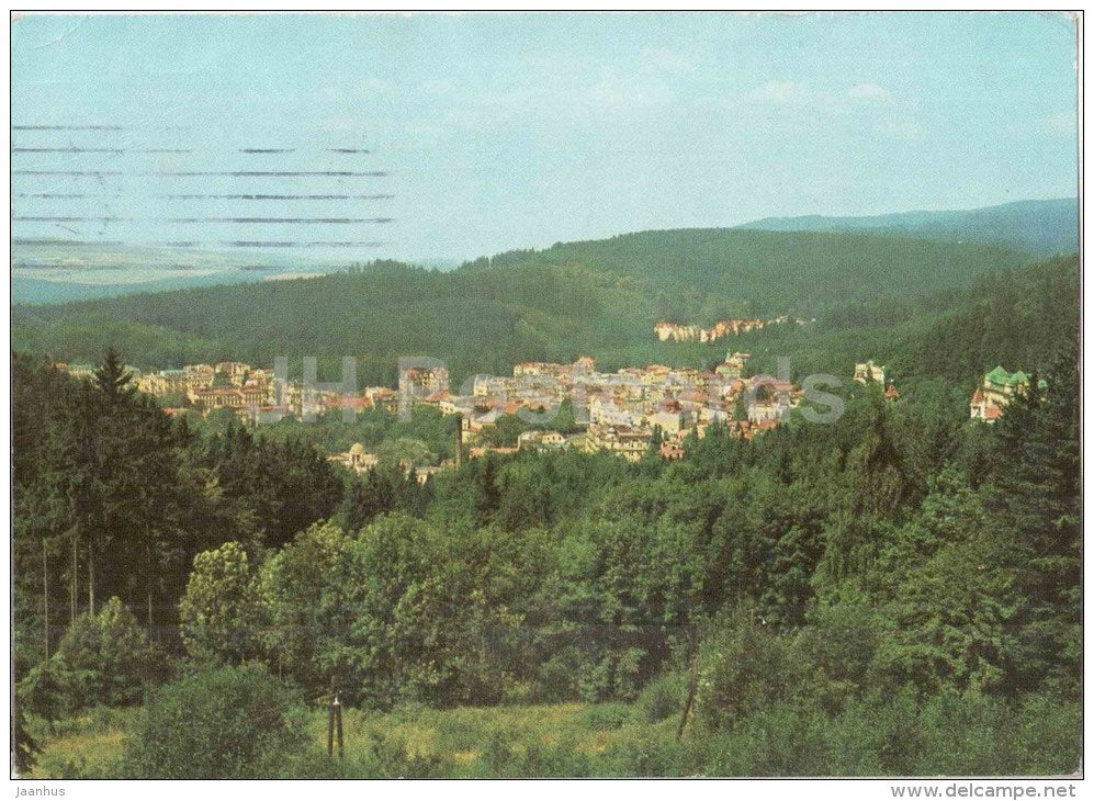 Marianske Lazne - panorama - Czechoslovakia - Czech - used 1971 - JH Postcards