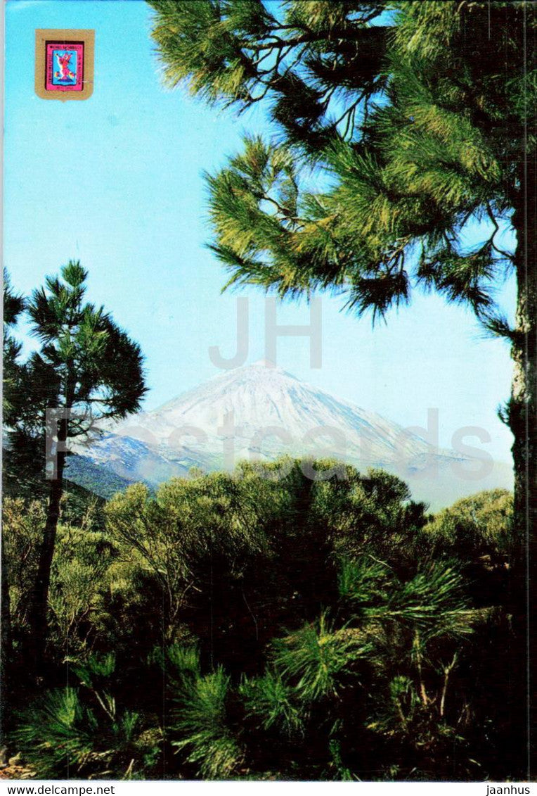 Tenerife - El Teide - view from the pinery of the Cumbre - 71 - 1982 - Spain - used - JH Postcards