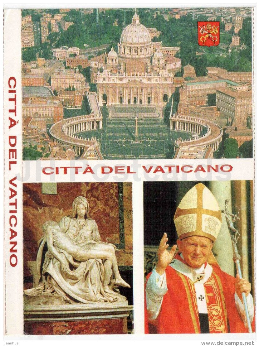 set of 18 postcards - leporello - Vatican - Italy - unused - JH Postcards