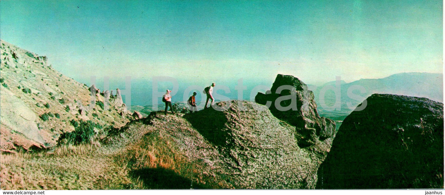 Along the Crimean mountain paths - South Coast of Crimea - 1978 - Ukraine USSR - unused - JH Postcards