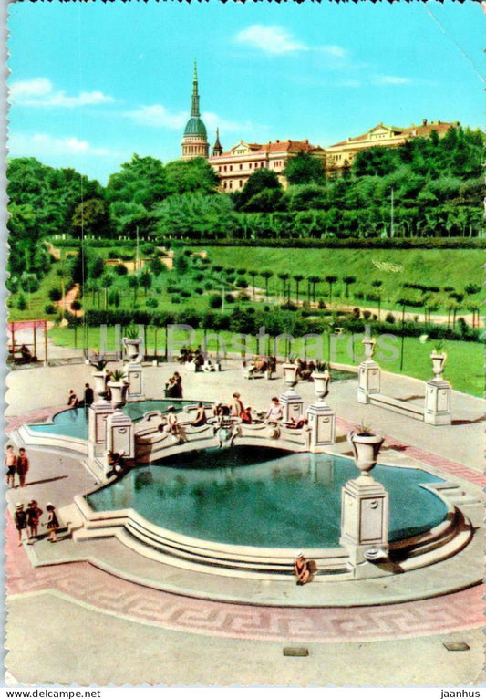 Novara - La vasca al Parco dei bambini - The pool at the Children's Park - 7 - Italy - used - JH Postcards