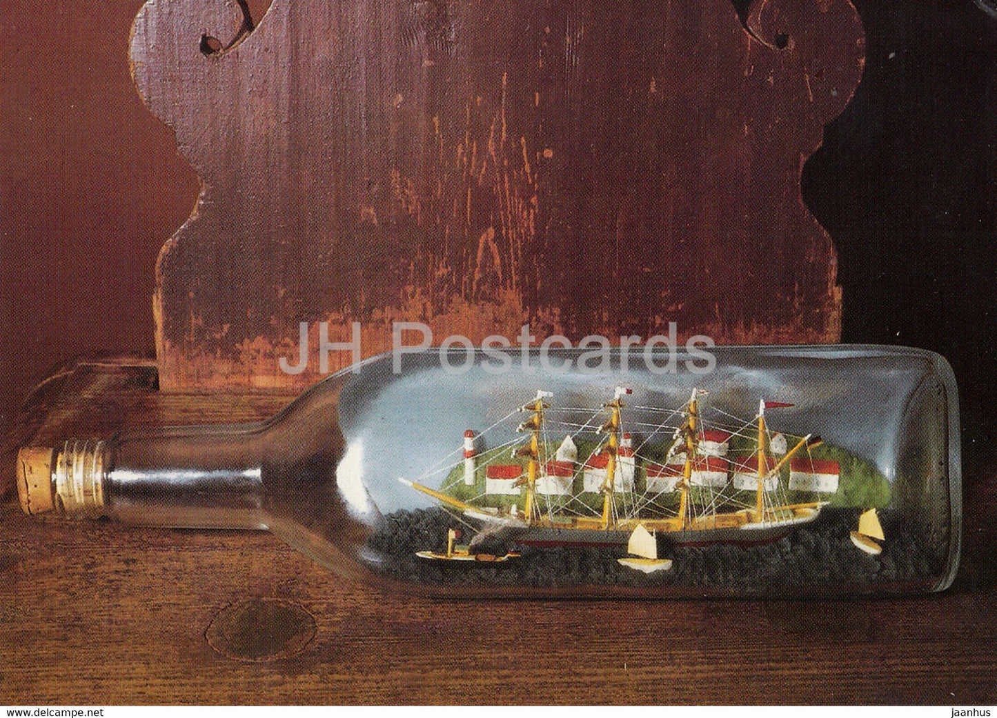 Viermastbark - Buddelschiffe - Bottle Ships - DDR Germany - unused - JH Postcards