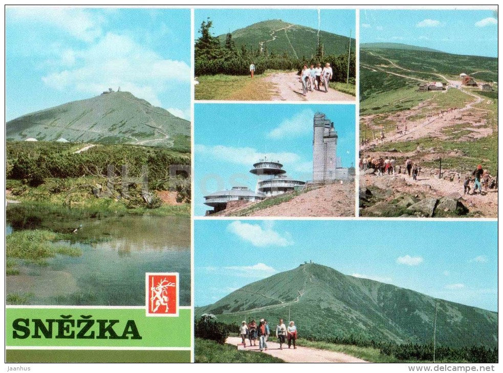 Snezka mountain - Krkonose - mountains - Czechoslovakia - Czech - unused - JH Postcards