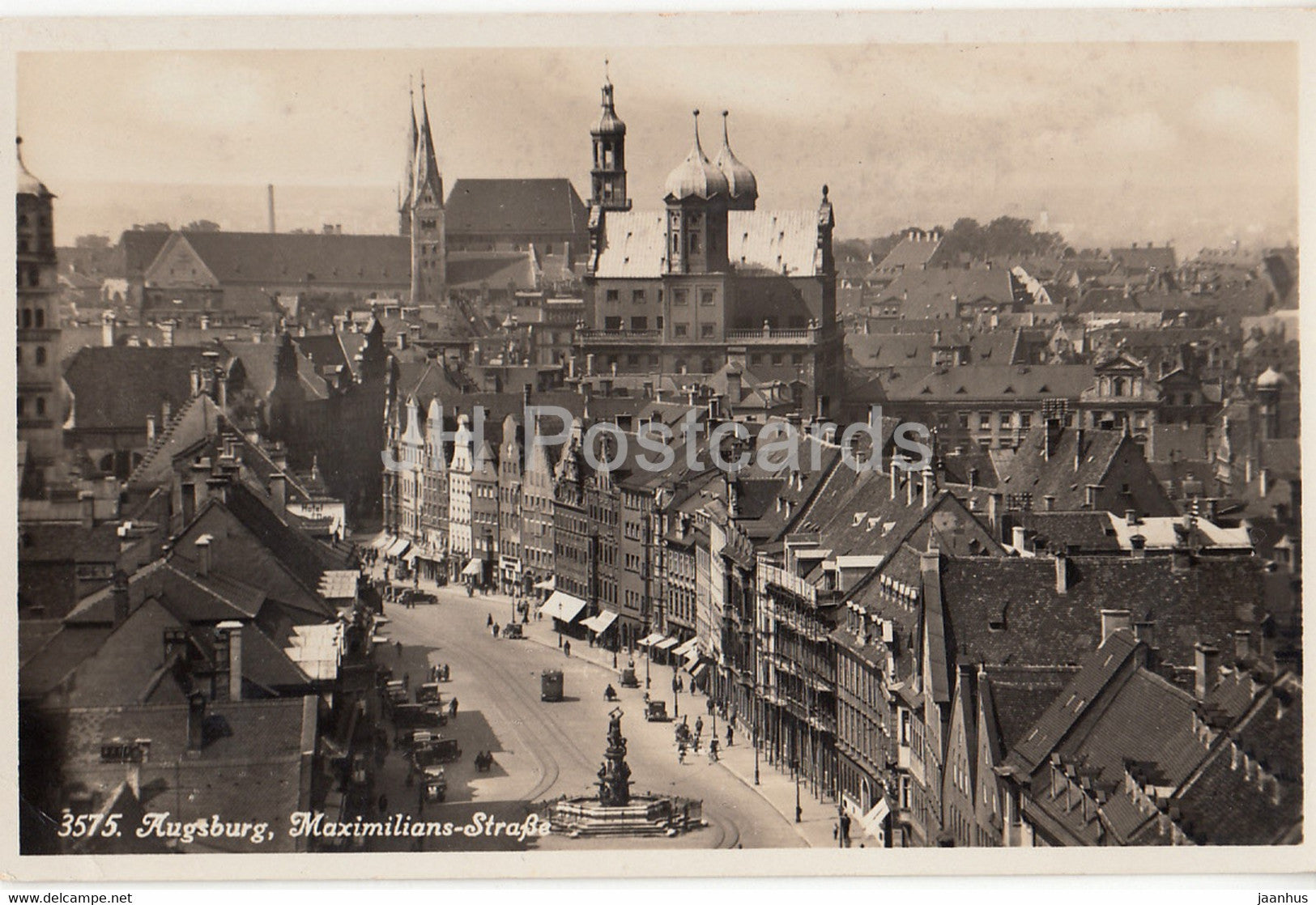 Augsburg - Maximilians Strasse - 3575 - old postcard - Germany - unused - JH Postcards